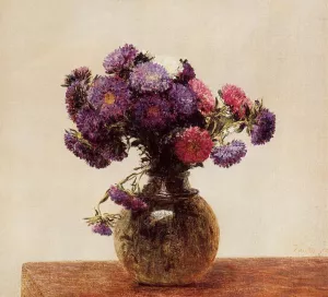 Queens Daisies painting by Henri Fantin-Latour