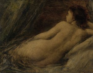 Reclining Nude by Henri Fantin-Latour Oil Painting