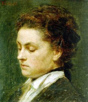 Ritratto di Giovane Donna by Henri Fantin-Latour Oil Painting