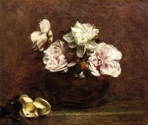 Roses de Nice by Henri Fantin-Latour Oil Painting