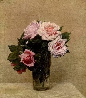 Roses Roses by Henri Fantin-Latour - Oil Painting Reproduction