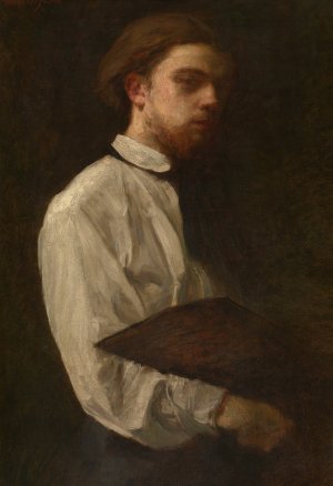 Self Portrait by Henri Fantin-Latour Oil Painting