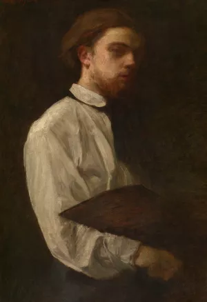 Self Portrait by Henri Fantin-Latour Oil Painting
