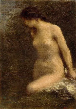 Small Brunette Bather by Henri Fantin-Latour - Oil Painting Reproduction