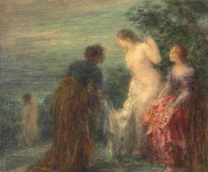 Sortie de bain by Henri Fantin-Latour Oil Painting