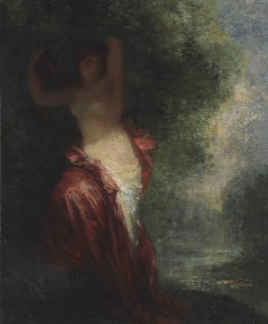 Sortie de bain by Henri Fantin-Latour Oil Painting