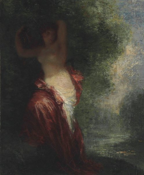 Main Product Photo of Sortie de bain Painting by Henri Fantin-Latour