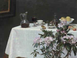 Still Life, Corner of a Table by Henri Fantin-Latour Oil Painting