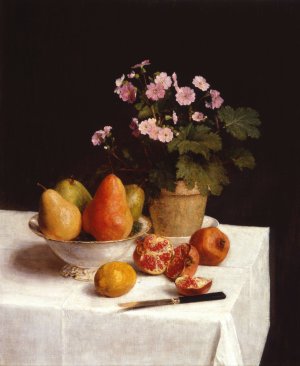 Still life by Henri Fantin-Latour Oil Painting