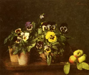 Still Life with Pansies painting by Henri Fantin-Latour