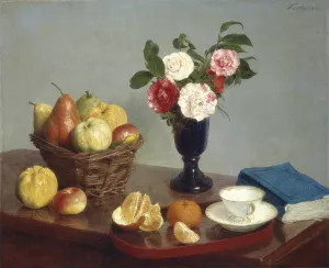 Still Life Oil painting by Henri Fantin-Latour