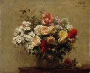 Summer Flowers by Henri Fantin-Latour Oil Painting