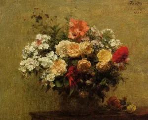 Summer Flowers by Henri Fantin-Latour - Oil Painting Reproduction