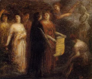 To Robert Schumann by Henri Fantin-Latour Oil Painting