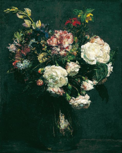 Main Product Photo of Vase of Flowers  Painting by Henri Fantin-Latour