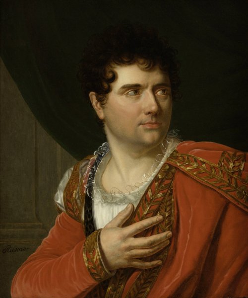 Jean-Baptiste-Sauveur Gavaudan  by Henri-Francois Riesener - Hand-Painted Oil Painting Reproduction
