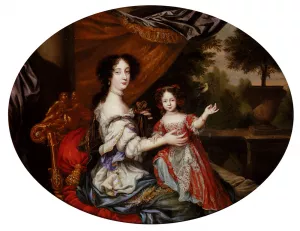 Portrait Of Barbara Villiers, Countess Of Castlemaine 1640-1709 by Henri Gascars - Oil Painting Reproduction