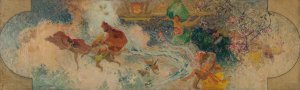 Allegorie by Henri Gaston Darien Oil Painting