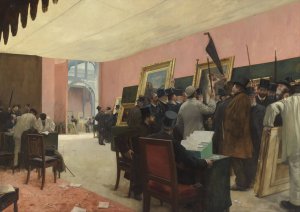 A Session of the Painting Jury by Henri Gervex Oil Painting