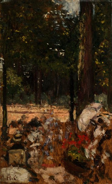 etude pour le Cercle de l'ile de Puteaux  by Henri Gervex - Hand-Painted Oil Painting Reproduction