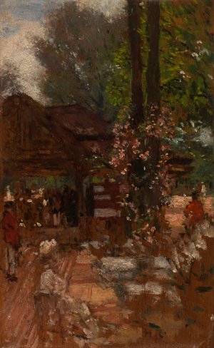 etude pour le Cercle de l'ile de Puteaux by Henri Gervex Oil Painting
