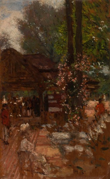etude pour le Cercle de l'ile de Puteaux  by Henri Gervex - Hand-Painted Oil Painting Reproduction