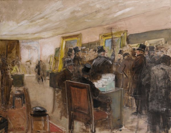 French study for 'une seance du jury de peinture' by Henri Gervex - Hand-Painted Oil Painting Reproduction