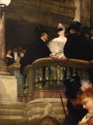 Le Bal de l'Opera Oil painting by Henri Gervex