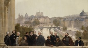 Le panorama du siecle; Dupre, Rousseau, Isabey, Millet…. by Henri Gervex Oil Painting