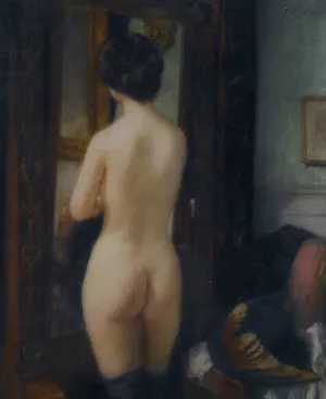 Nu a la Psyche by Henri Gervex - Oil Painting Reproduction