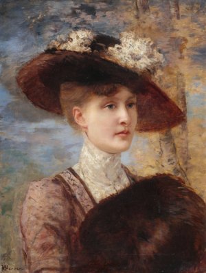 Portrait de Madame de Lorgeril by Henri Gervex Oil Painting
