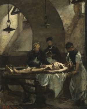 Study for 'Autopsy at the Hotel-Dieu' by Henri Gervex Oil Painting