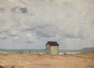 The Beach at Trouville by Henri Gervex Oil Painting