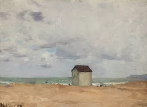 The Beach at Trouville by Henri Gervex Oil Painting