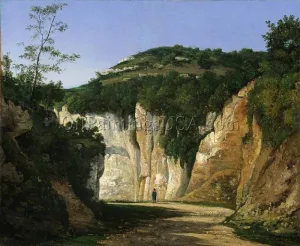 Crémieu by Henri Harpignies Oil Painting