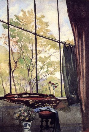 In the Studio by Henri Harpignies Oil Painting