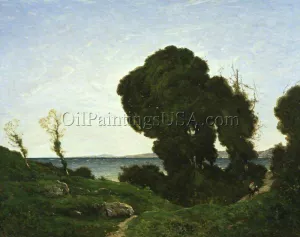 Sunshine on the Riviera by Henri Harpignies Oil Painting