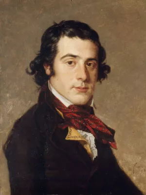 Portrait de Jean Soubeiran by Henri J Francois Oil Painting