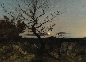 Clair de lune aux environs de Marseille by Henri-Joseph Harpignies Oil Painting