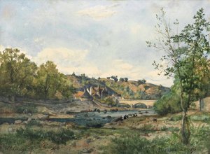 Herisson by Henri-Joseph Harpignies Oil Painting