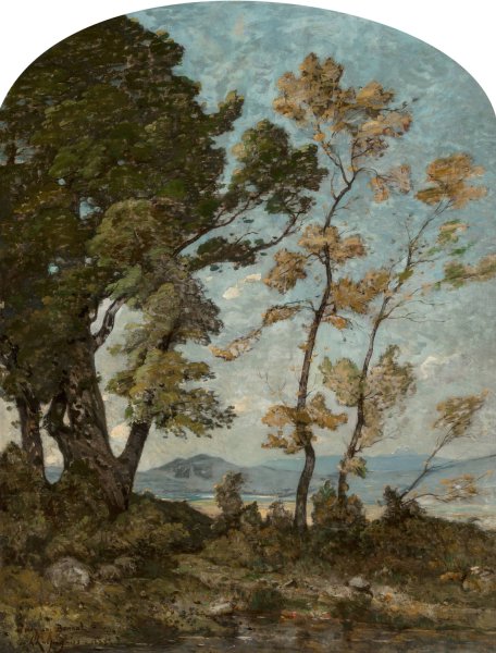 Main Product Photo of Paysage du midi  Painting by Henri-Joseph Harpignies