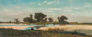 Paysage by Henri-Joseph Harpignies Oil Painting