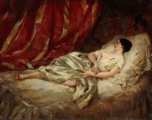 Resting by Henri Lafon Oil Painting