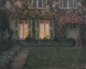 Autumn Twilight Oil painting by Henri Le Sidaner