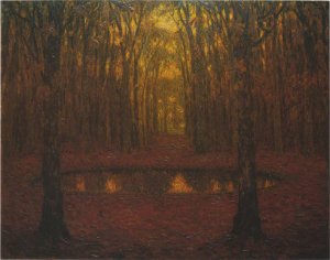 Fountain at Versailles in Autumn by Henri Le Sidaner Oil Painting