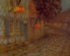 Fourteenth of July painting by Henri Le Sidaner