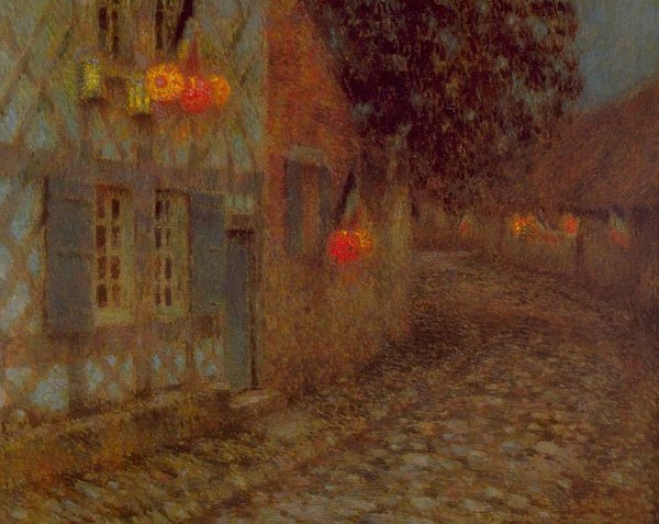 Main Product Photo of Fourteenth of July Painting by Henri Le Sidaner