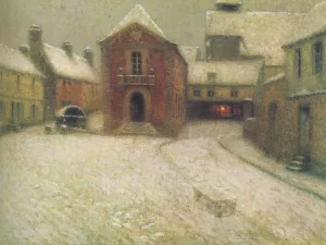 Gerberoy in the Snow by Henri Le Sidaner Oil Painting