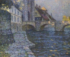 Gray afternoon at Moret by Henri Le Sidaner Oil Painting
