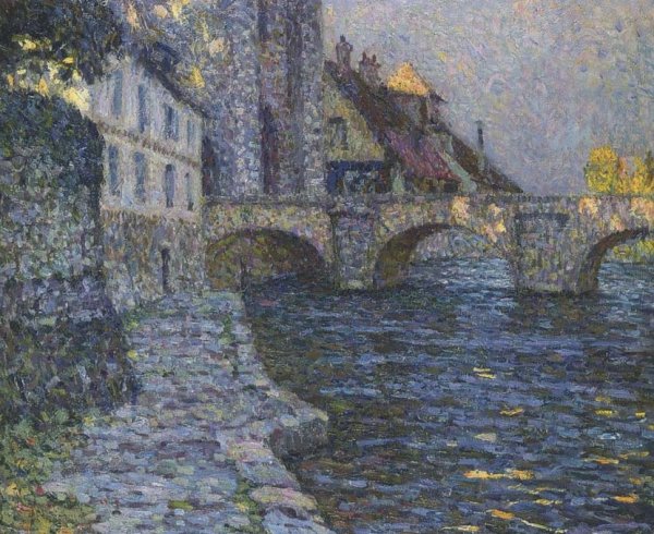 Gray afternoon at Moret by Henri Le Sidaner - Hand-Painted Oil Painting Reproduction